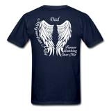 Dad Guardian Angel Gildan Ultra Cotton Adult T-Shirt - navy