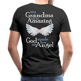 Grandma Amazing Angel Men's Premium T-Shirt (CK1890U) - black
