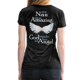 Nan Amazing Angel Women’s Premium T-Shirt - charcoal gray