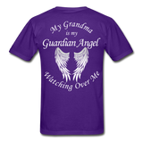 Grandma Guardian Angel Gildan Ultra Cotton Adult T-Shirt - purple