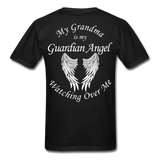 Grandma Guardian Angel Gildan Ultra Cotton Adult T-Shirt - black