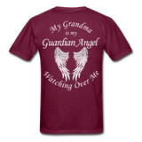 Grandma Guardian Angel Gildan Ultra Cotton Adult T-Shirt - burgundy