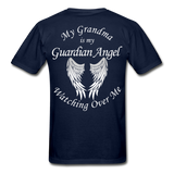 Grandma Guardian Angel Gildan Ultra Cotton Adult T-Shirt - navy