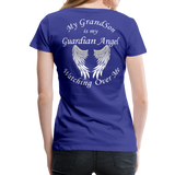 Grandson Guardian Angel Women’s Premium T-Shirt (CK1742) - royal blue