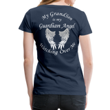 Grandson Guardian Angel Women’s Premium T-Shirt (CK1742) - navy