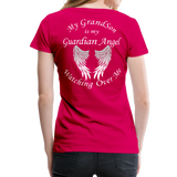 Grandson Guardian Angel Women’s Premium T-Shirt (CK1742) - dark pink