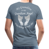 Grandson Guardian Angel Men's Premium T-Shirt (CK1742) - steel blue