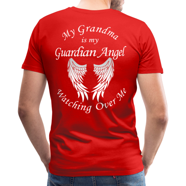 Grandma Guardian Angel Men's Premium T-Shirt - red