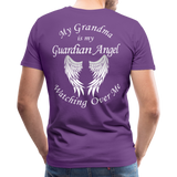 Grandma Guardian Angel Men's Premium T-Shirt - purple