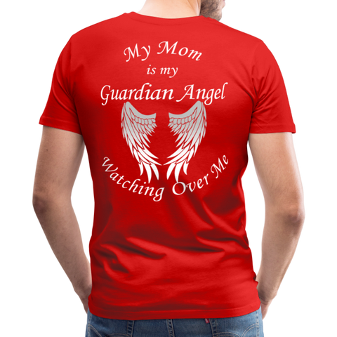 Mom Guardian Angel Men's Premium T-Shirt (CK1460) - red