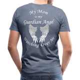 Mom Guardian Angel Men's Premium T-Shirt (CK1460) - heather blue