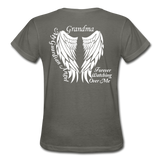 Grandma Guardian Angel Gildan Ultra Cotton Ladies T-Shirt - charcoal
