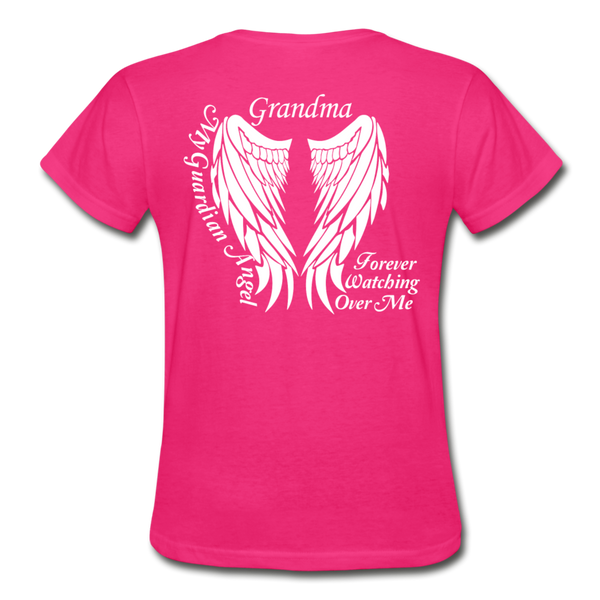 Grandma Guardian Angel Gildan Ultra Cotton Ladies T-Shirt - fuchsia