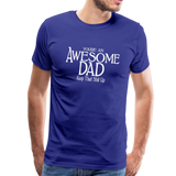 Awesome Dad Men's Premium T-Shirt - royal blue