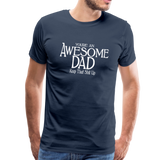 Awesome Dad Men's Premium T-Shirt - navy