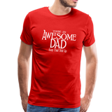 Awesome Dad Men's Premium T-Shirt - red