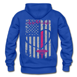 MA Flag Gildan Heavy Blend Adult Hoodie (CK1012) - royal blue