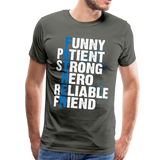 Father Men's Premium T-Shirt (CK10961) - asphalt gray