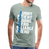 Father Men's Premium T-Shirt (CK10961) - steel green