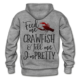 Fee Me Crawfish and Tell Me I'm Pretty Gildan Heavy Blend Adult Hoodie - graphite heather