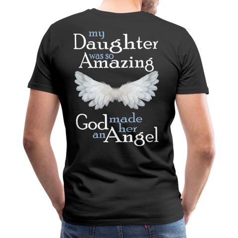 Daughter Amazing Angel Men's Premium T-Shirt (CK1608U) - black