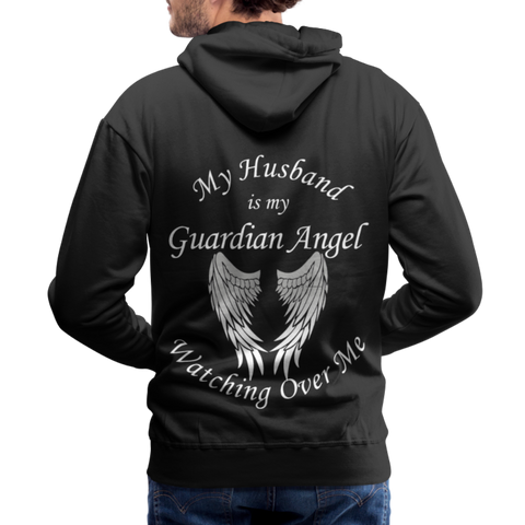 Husband Guardian Angel Men’s Premium Hoodie (CK1673U) - black