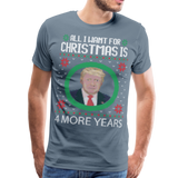 Trump Ugly T-Shirt Men's Premium T-Shirt (CK1676) - steel blue