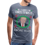 Trump Ugly T-Shirt Men's Premium T-Shirt (CK1676) - heather blue