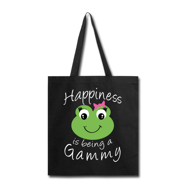 Happiness is being a Gammy Tote Bag - black