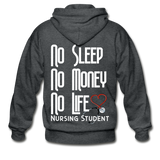 Nursing Student Zipper Gildan Heavy Blend Adult Zip Hoodie - deep heather
