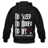 Nursing Student Zipper Gildan Heavy Blend Adult Zip Hoodie - black
