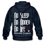 Nursing Student Zipper Gildan Heavy Blend Adult Zip Hoodie - navy