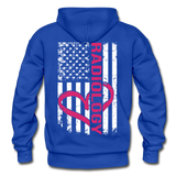 Radiology Flag Gildan Heavy Blend Adult Hoodie - royal blue
