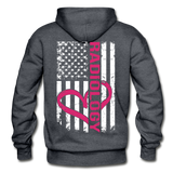 Radiology Flag Gildan Heavy Blend Adult Hoodie - charcoal gray