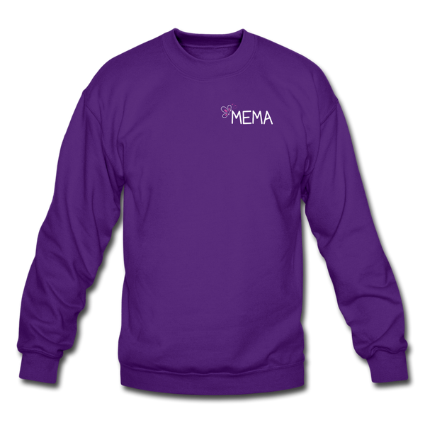 Being a Mema Makes My Life Complete Crewneck Sweatshirt - purple