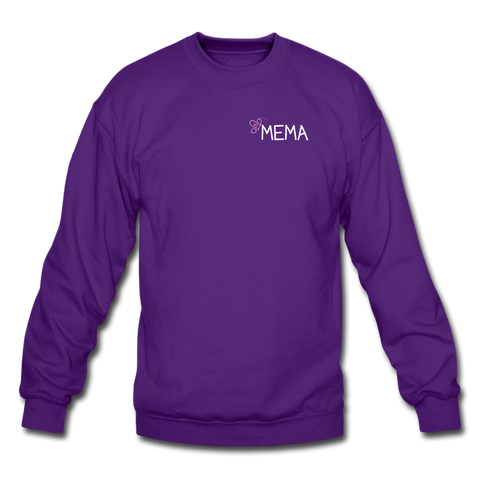 Being a Mema Makes My Life Complete Crewneck Sweatshirt - purple