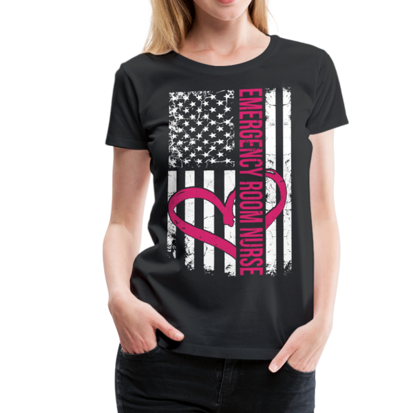 Emergency Room Nurse Women’s Premium T-Shirt - black