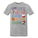Grammies To Do List Men's Premium T-Shirt (CK1609) - heather gray