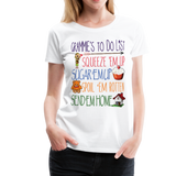 Grammies To Do List Women’s Premium T-Shirt (CK1609) - white