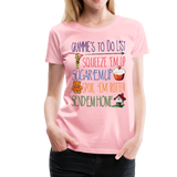 Grammies To Do List Women’s Premium T-Shirt (CK1609) - pink