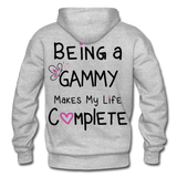 Being a Gammy Makes My Life Complete Gildan Heavy Blend Adult Hoodie - heather gray