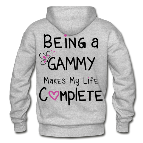 Being a Gammy Makes My Life Complete Gildan Heavy Blend Adult Hoodie - heather gray