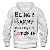 Being a Gammy Makes My Life Complete Gildan Heavy Blend Adult Hoodie - light heather gray