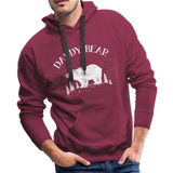 Daddy Bear Men’s Premium Hoodie - burgundy