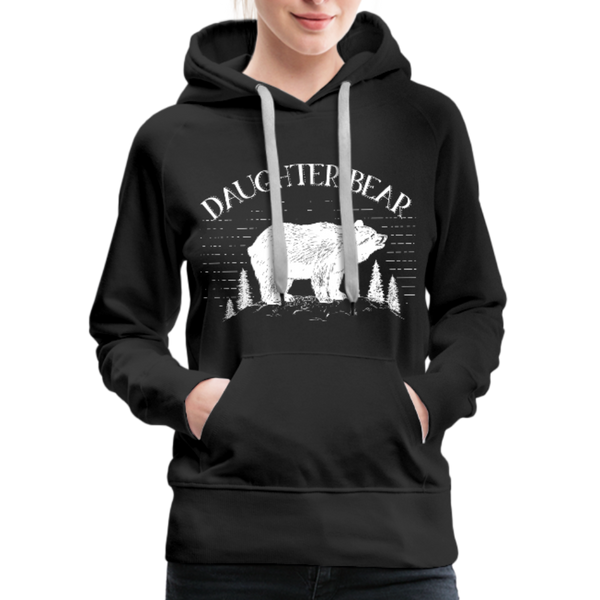 Daughter Bear Women’s Premium Hoodie - black