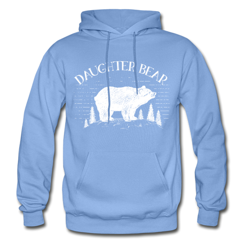 Daughter Bear Gildan Heavy Blend Adult Hoodie - carolina blue