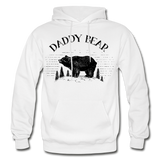 Daddy Bear Gildan Heavy Blend Adult Hoodie - white