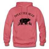 Daughter Bear Gildan Heavy Blend Adult Hoodie - heather red
