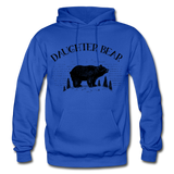 Daughter Bear Gildan Heavy Blend Adult Hoodie - royal blue