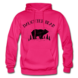 Daughter Bear Gildan Heavy Blend Adult Hoodie - fuchsia